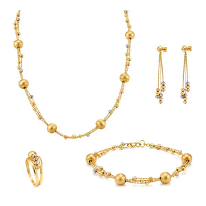 18K Gold Set, Threads Of Beauty
