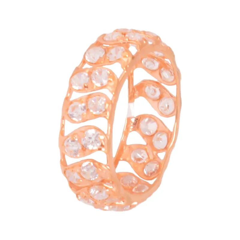 خاتم ذهب عيار 18 فصوص مرصعة