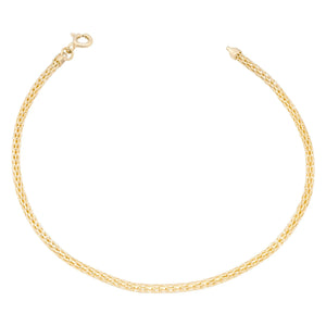 أسورة ذهب عيار 18 بتصميم مجدول