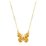 عقد الفراشة ذهب عيار 21 - Weight: 5.22g, Size: 40.00