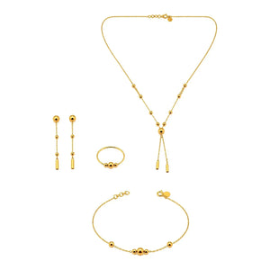 21 k Gold hanging ball set