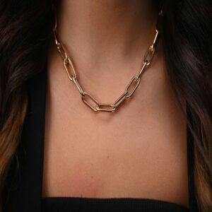 Gold chain necklace