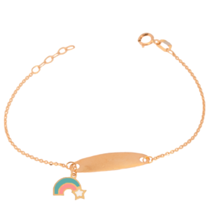 اسوارة ذهب اطفال قوس قزح